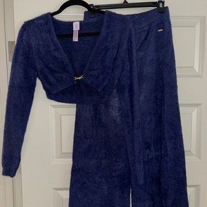 Savage X Fenty - Fluffy Royal Blue Loungewear Set
